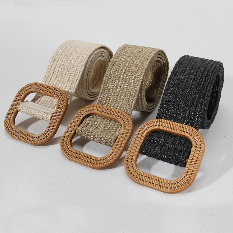 Leisure Style Elastic Woven Waist Belt for Clothes Accessory