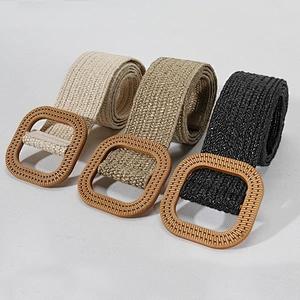 Leisure Style Elastic Woven Waist Belt for Clothes Accessory
