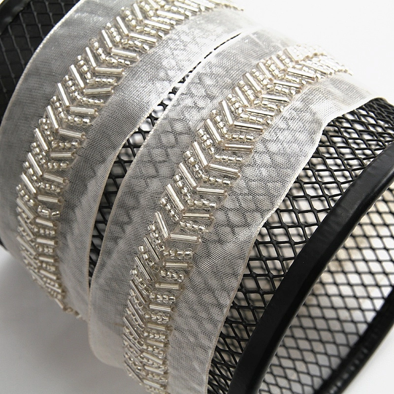 beaded trim by the yard for dresses  rhinestone beaded glass trim