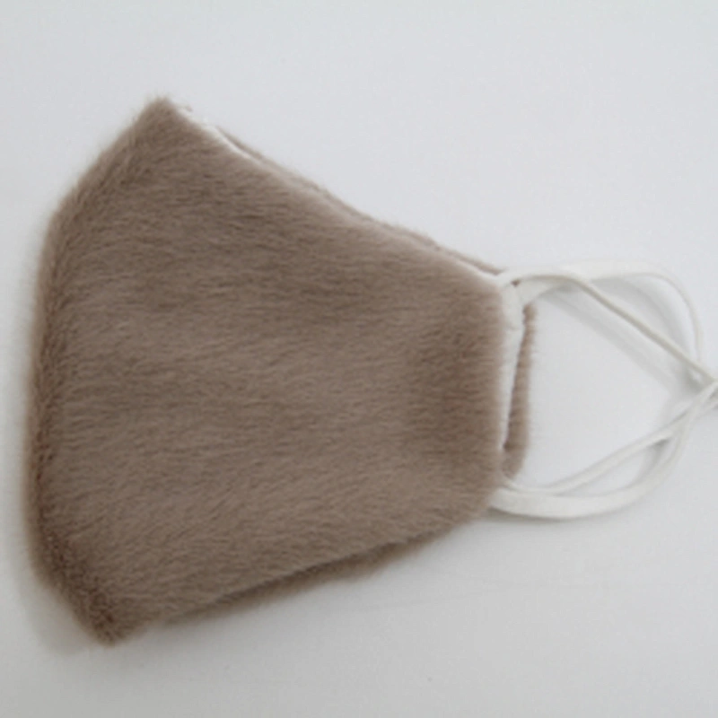 Wholesale winter furry masks warm and dust - proof temperament fashion masks