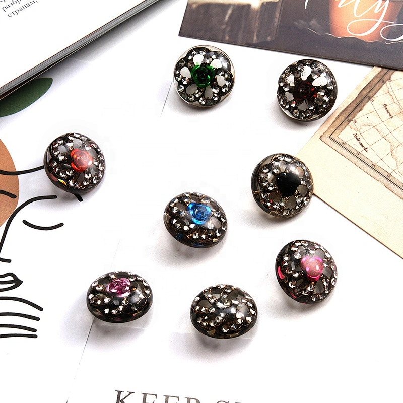 Coat buttons ,European and American style clothing rhinestone buttons crystal pearl clothing accessories wholesale butt,