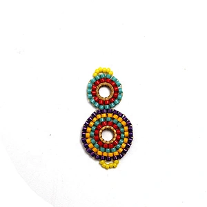 Christmas Cherry Flower Decorative Sew on Rhinestone Beaded Patches Wholesale patches for clothing
