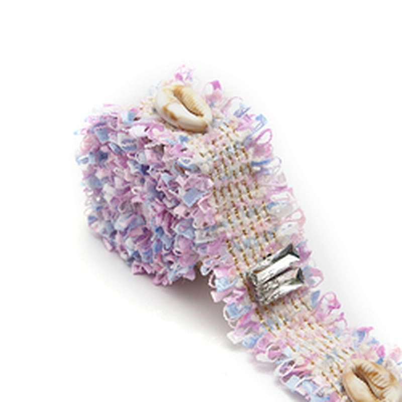 Shell shape Wholesale Personalized Multi lace trim pearl Embroidery Ribbon Cotton Ribbon trims and garment accessories