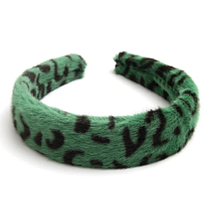 Wholesale sale of colorful  woman hair plush tie elastic creative fluffy fashion girls hair hoop Vintage Furry Headbands fur hea
