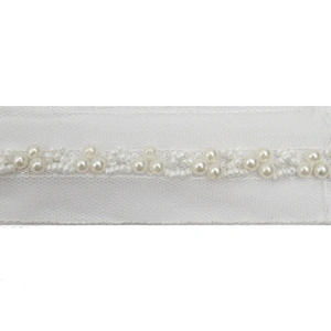 kavatar  wholesale new Handmade Bead lace Embroidered Tulle Trim wedding with Accessories Beads Crystals & Rhinestones