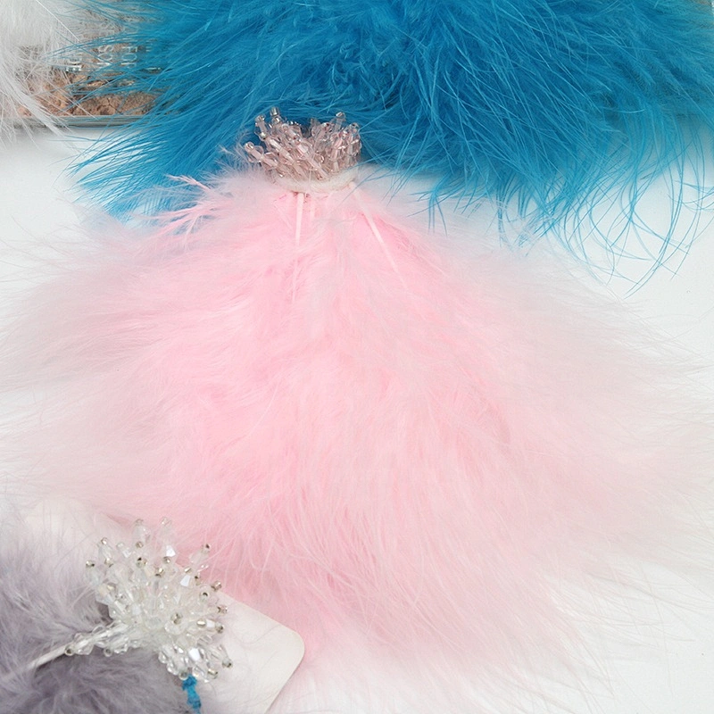 Christmas Cherry feather Decorative Sew on Rhinestone Beaded Patches Wholesale patches for clothing
