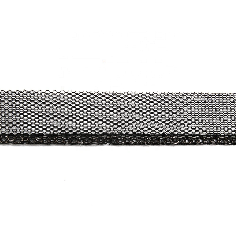 Wholesale Chain lace trim Link Chain 1.7 cm Sew-On lace trim Polyester net mesh Lace trimmings for clothes  Accessories