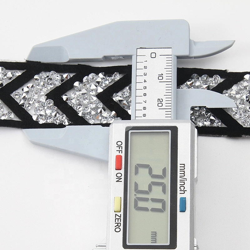 High quality decorate Hotfix crystal rhinestone trims