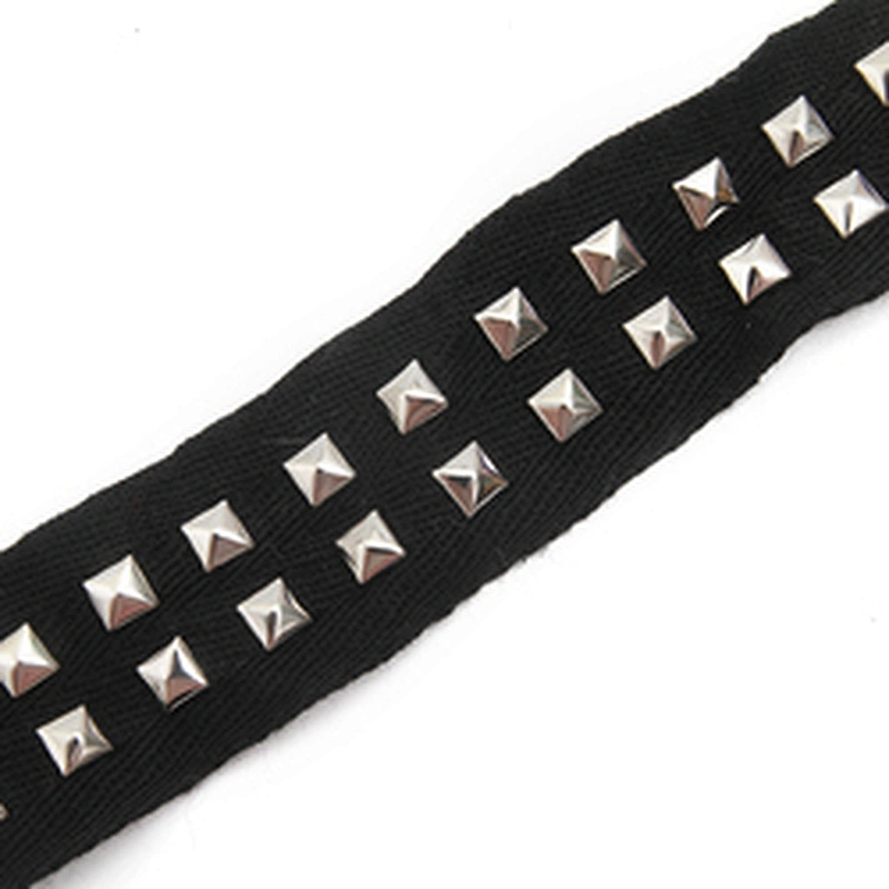 Studs trim ribbon diy handmade costume dress Shoelace Net Cord Sewing Garment Accessories trim Design Rivets Trims