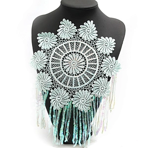 Factory supplies water - soluble bead embroidery clothing accessories lace embroidery fabric sequins decoration