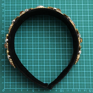 Fashion Wholesale pineapple Rock Candy Velvet Crown velvet Headband Hairbands women designer hairband