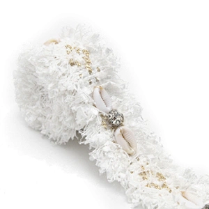 Shell shape Wholesale Personalized Multi lace trim pearl Embroidery Ribbon Cotton Ribbon trims and garment accessories