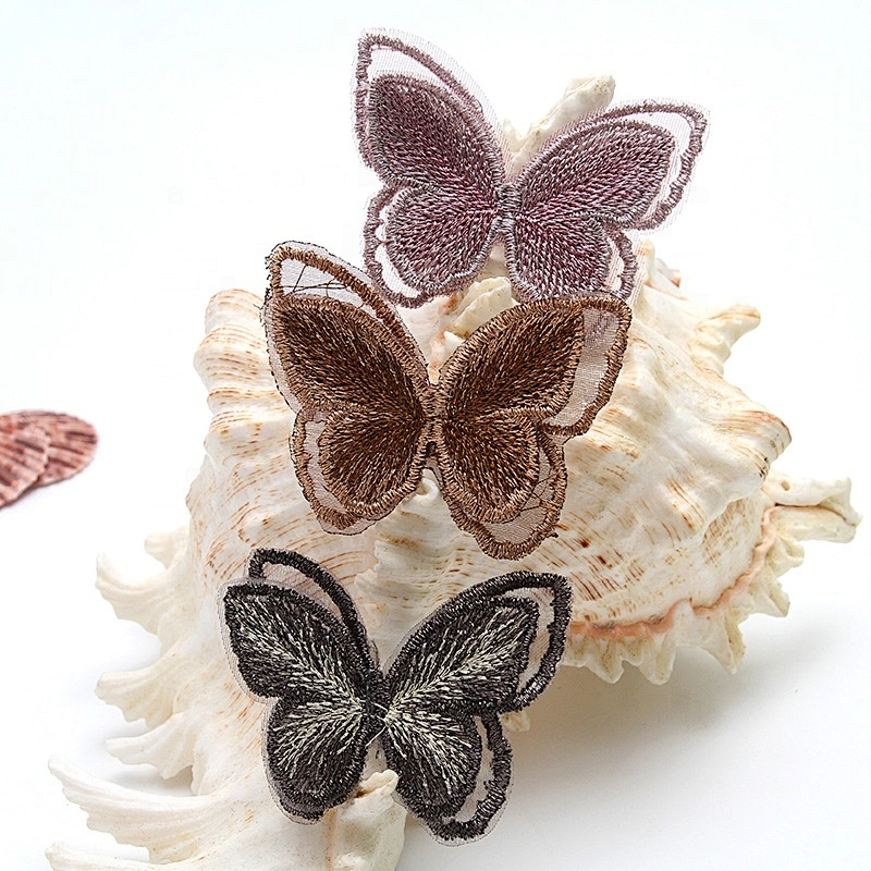 Christmas Cherry Flower Decorative Sew on Rhinestone Beaded Patches Wholesale patches for clothing