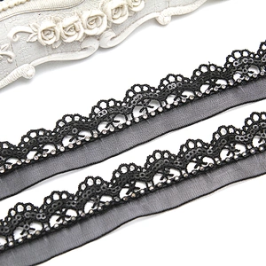 Wholesale Chain lace trim rhinestone 2.3 cm Sew-On lace trim Polyester net mesh Lace trimmings wedding for clothes  Accessories