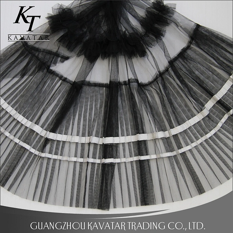 Fashion Beautiful Black Mesh Fabric Cloth Material Lace Dress African lace fabric