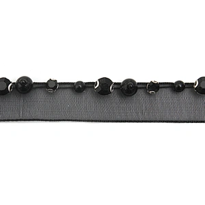 kavatar  wholesale new Handmade Bead lace Embroidered Tulle Trim wedding with Accessories Beads Crystals & Rhinestones