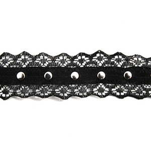 Wholesale 2.7cm Size Studs trim ribbon diy handmade costume dress sewing bead lace trim Design Rivets Trims