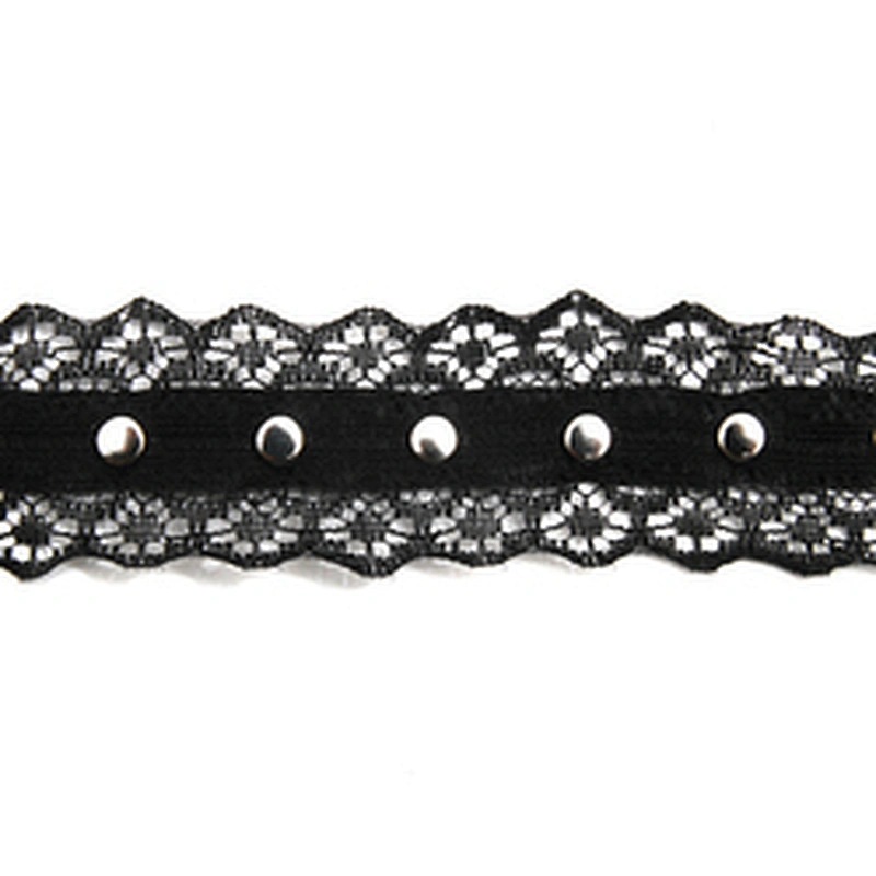 Wholesale 2.7cm Size Studs trim ribbon diy handmade costume dress sewing bead lace trim Design Rivets Trims