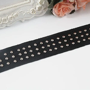 lace fabric diy handmade costume dress sewing Bead Trimming Design Lace Trims Studs Bead Rivets Trims