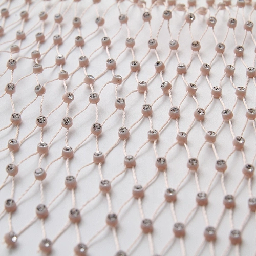 Decorative Crystal Rhinestone Sheet Hot Fix Rhinestone Bead Mesh Fabric rhinestones flat back crystal for shoes clothing bag
