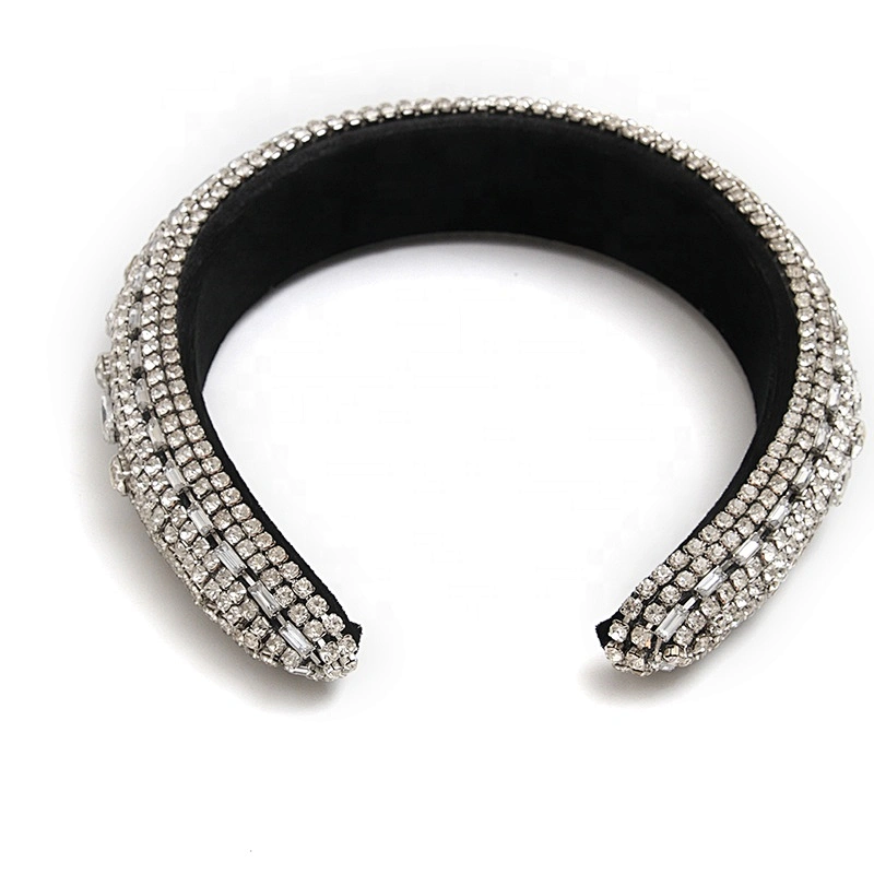 wholesale rhinestone hair band sponge flannel creative fluffy fashion girls hair band hair band women baroque