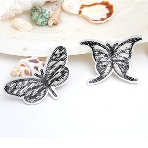 wholesale applique designer badges patches cloth stickers Sew on for clothing accessories decoration 3D patch sequin patch