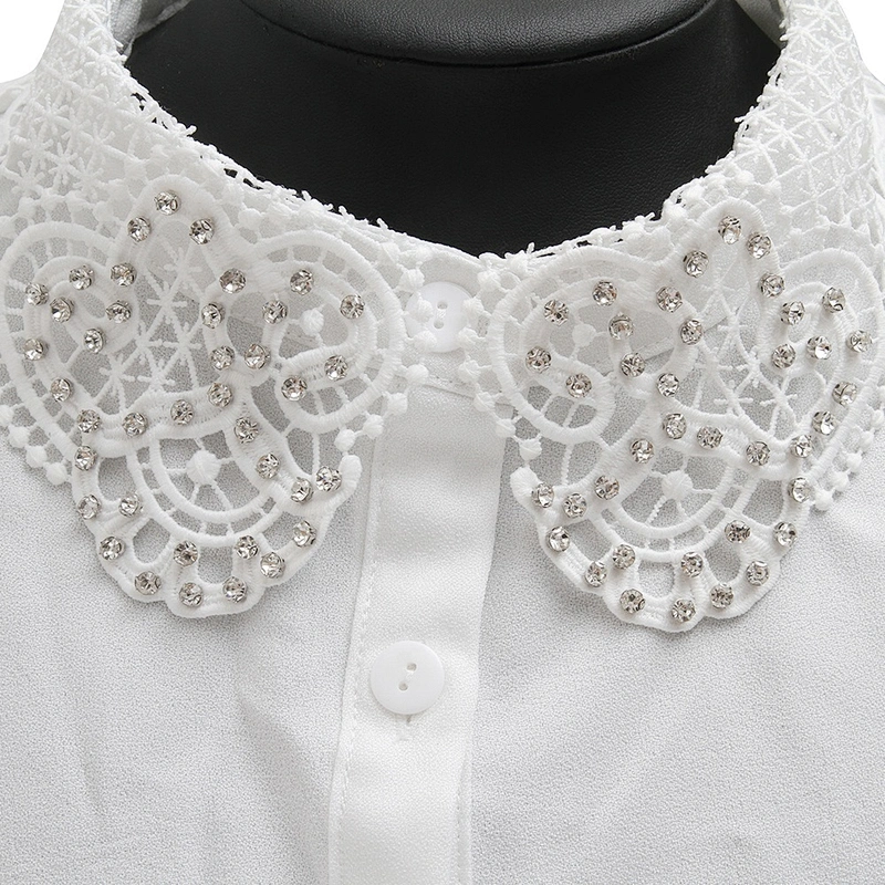 Detachable  collared shirt off the shelf for commuter ladies' workplace temperament   detachable collared clothing accessories