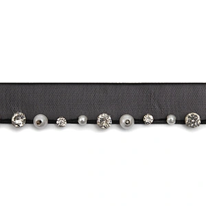 kavatar  wholesale new Handmade Bead lace Embroidered Tulle Trim wedding with Accessories Beads Crystals & Rhinestones