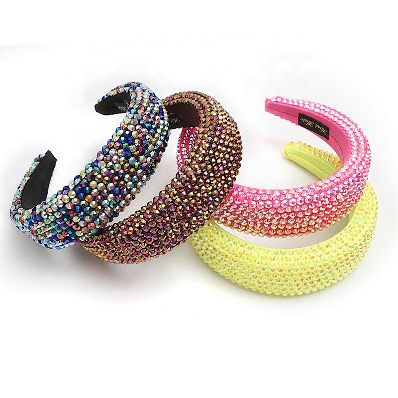wholesale Multi Color Crystal And Rhinestone Cup chain Decorated Headbands girls Hairbands WOMEN HEADBAND