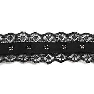 Wholesale 2.8cm Size Studs trim ribbon diy handmade costume dress sewing bead lace trim Design Rivets Trims