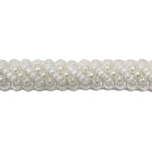 kavatar  wholesale new Handmade Bead lace Embroidered Tulle Trim wedding with Accessories Beads Crystals & Rhinestones
