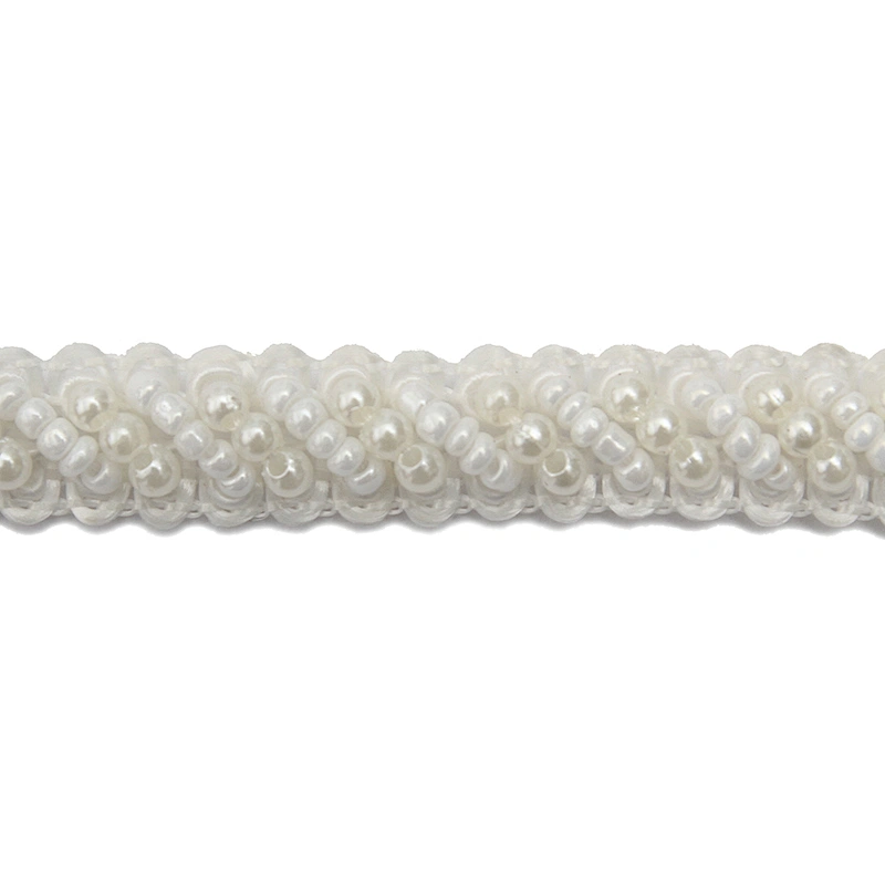 kavatar  wholesale new Handmade Bead lace Embroidered Tulle Trim wedding with Accessories Beads Crystals & Rhinestones