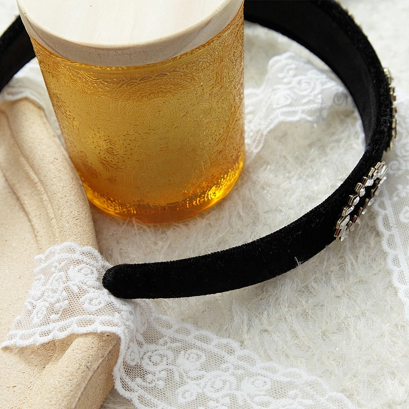 American style diamond monochrome hair band, web celebrity street party fashion hair band, hair accessories