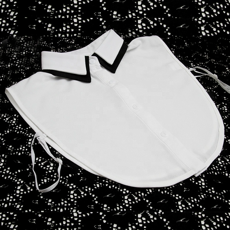 Korean version versatile black and white false collar shirt false collar women's clothing accessories shawl cravat