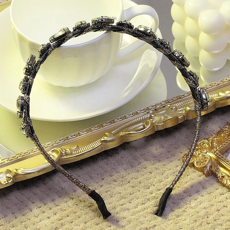Korean version of the new rhinestone glass pearl Ins wind women headband hair clip hair accessories, hair band