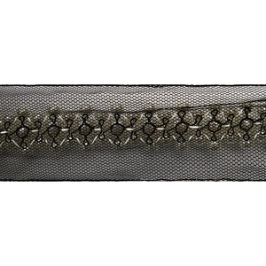 kavatar  wholesale new Handmade Bead lace Embroidered Tulle Trim wedding with Accessories Beads Crystals & Rhinestones