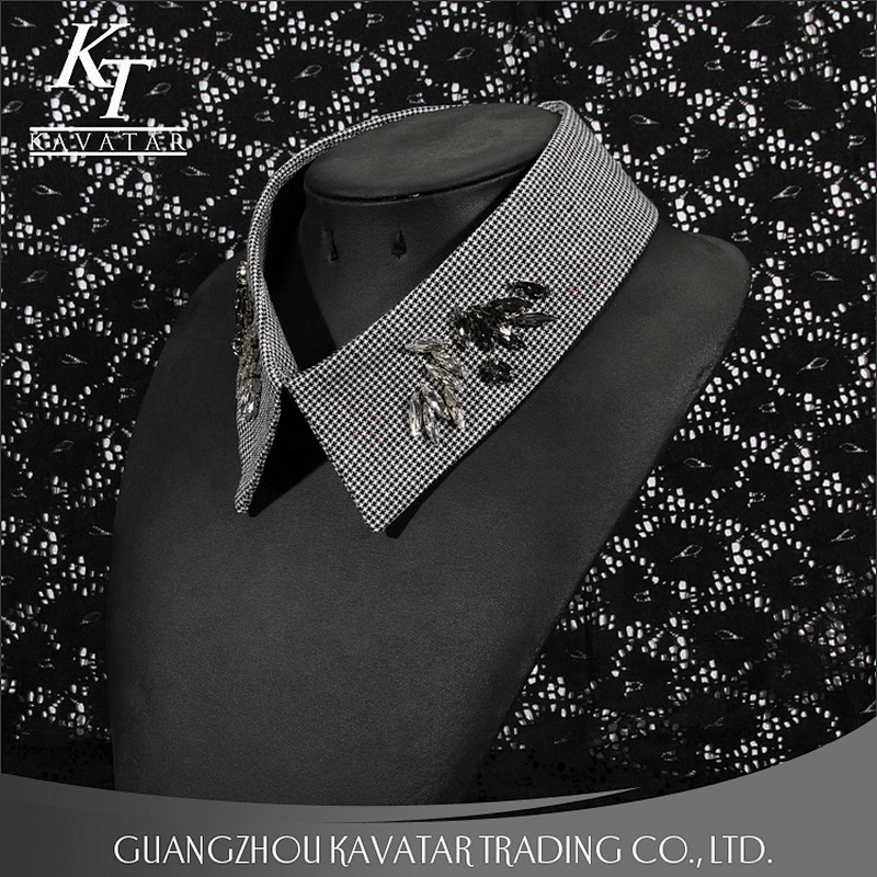 Fashion Grid Style Collar Design With Claw Rhinestone