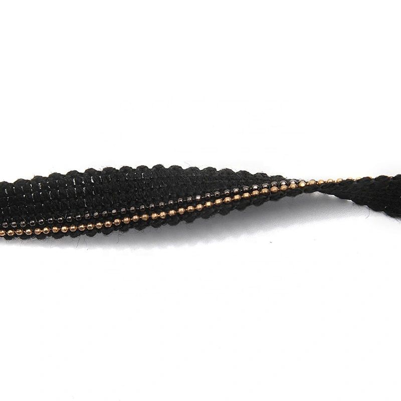 New wholesale Chain lace trim beaded 1.5 cm Sew-On  elastic lace trim Woven stretch lace trimmings for dresses