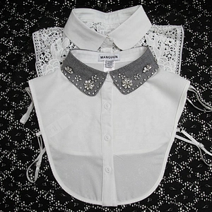Wholesale Autumn summer winter shirt collar versatile Korean shirt lace floral false collar  Fake collar