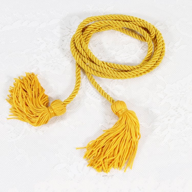 Fashion Curtain Accessories Yellow Tassel Decoration Rope