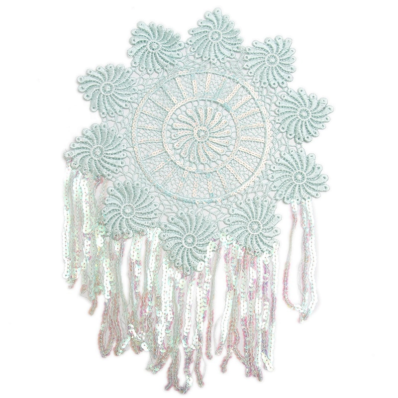 Factory supplies water - soluble bead embroidery clothing accessories lace embroidery fabric sequins decoration