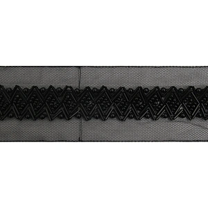 kavatar  wholesale new Handmade Bead lace Embroidered Tulle Trim wedding with Accessories Beads Rhinestones