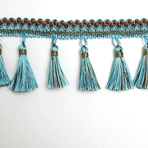 Wholesale Hstock goods tassel and beaded fringe for curtain decoration igh Quality Curtain Tassel Garment