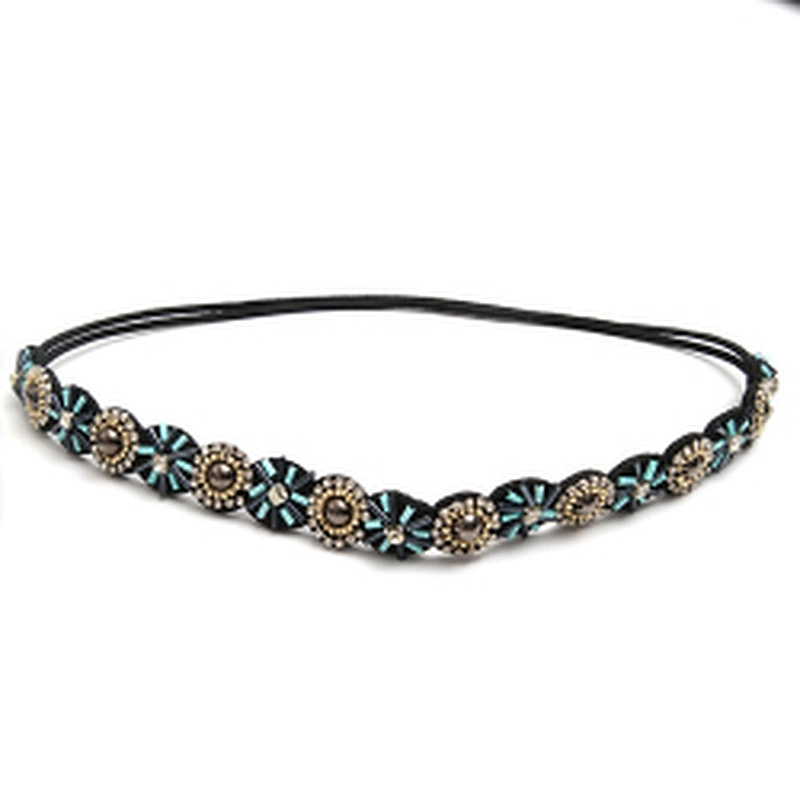 European and American fashion ethnic minority style of the trend of elastic hair belt o-ring plisse headband