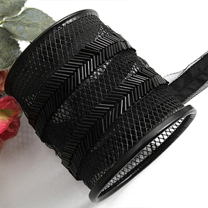 Wholesale beaded trim rhinestone pearl handmade lace trim