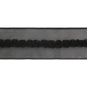 kavatar  wholesale new Handmade Bead lace Embroidered Tulle Trim wedding with Accessories Beads Rhinestones