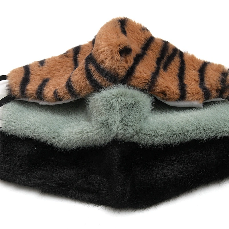 Wholesale winter furry masks warm and dust - proof temperament fashion masks