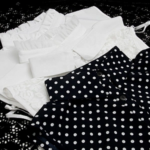 The Korean version of the removable collar dress and shirt for women in the workplace is available from stock