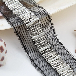beaded trim by the yard for dresses rhinestone beaded glass trim
