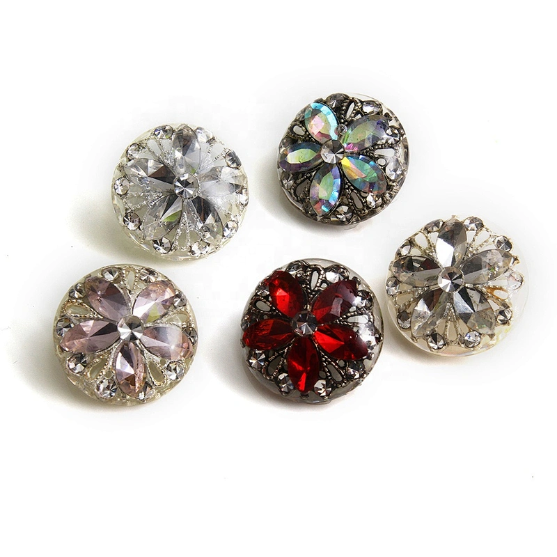 European and American style clothing rhinestone buttons, clothing accessories wholesale buttons, crystal buttons